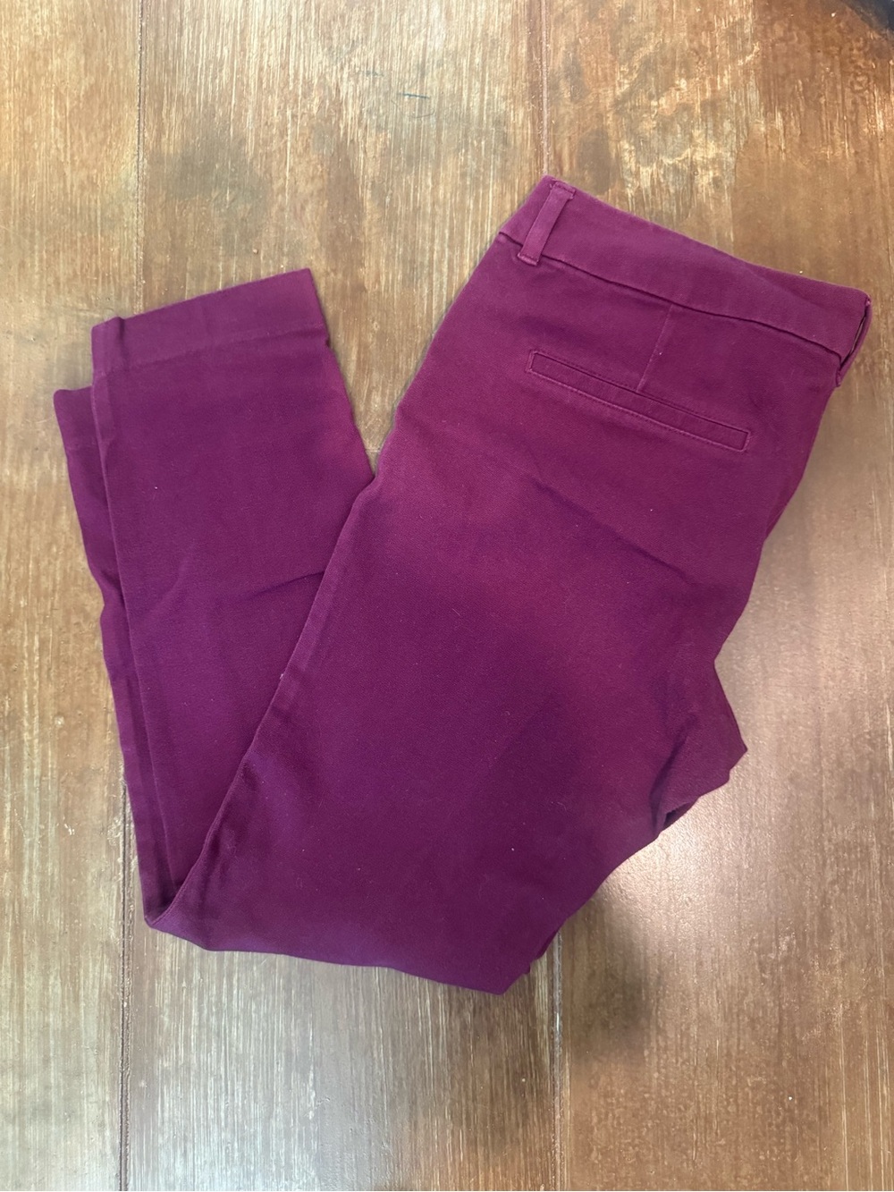 Women’s pixie old navy Stretch Ponte Pants in Berry work pants
